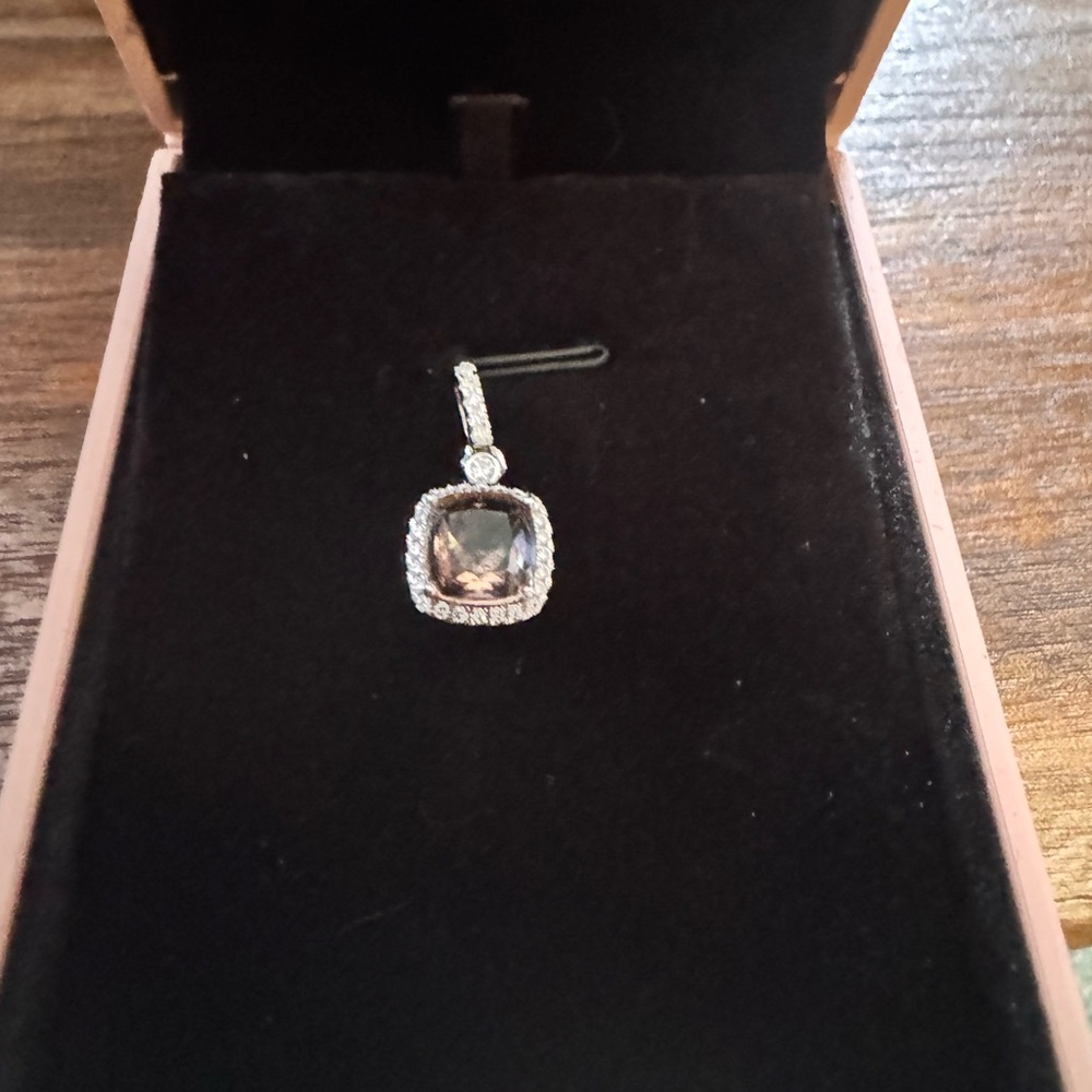 Turkazite gemstone (from turkey) and sapphire set in 925 sterling silver